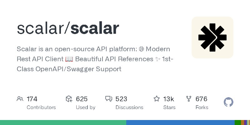 GitHub - scalar/scalar: Scalar is an open-source API platform:　　　　　　　　　　　　　　　　　　　　　　　　　　　　　　　　　　　　　　　🌐 Modern Rest API Client　…