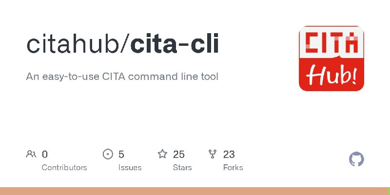 GitHub - citahub/cita-cli: An easy-to-use CITA command line tool
