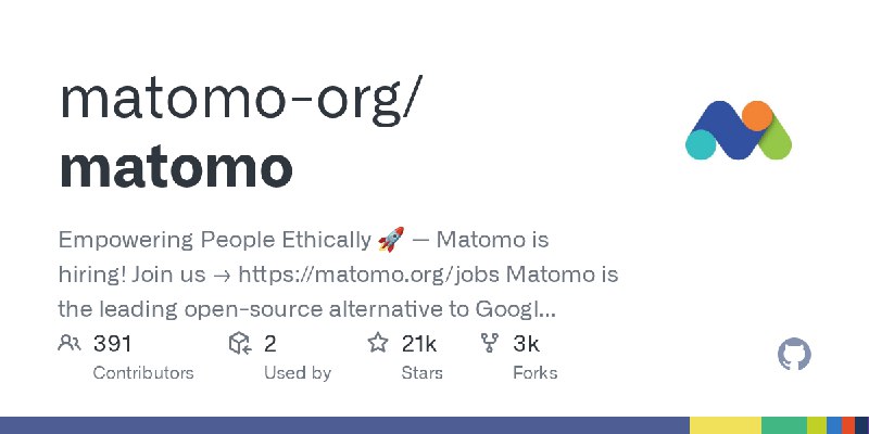 GitHub - matomo-org/matomo: Empowering People Ethically 🚀 — Matomo is hiring! Join us → https://matomo.org/jobs Matomo is the leading…
