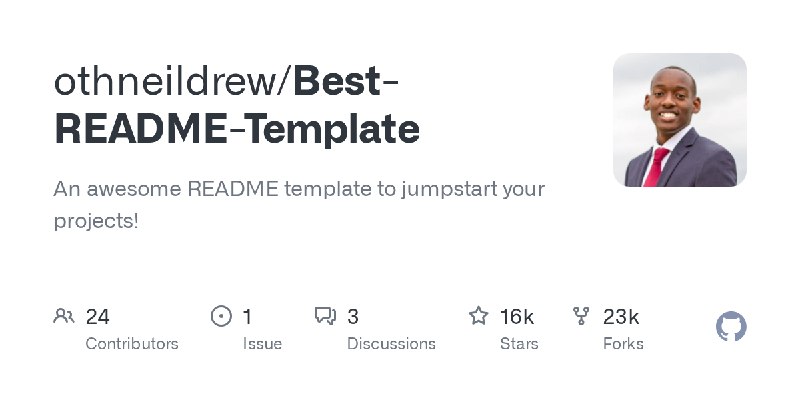 GitHub - othneildrew/Best-README-Template: An awesome README template to jumpstart your projects!