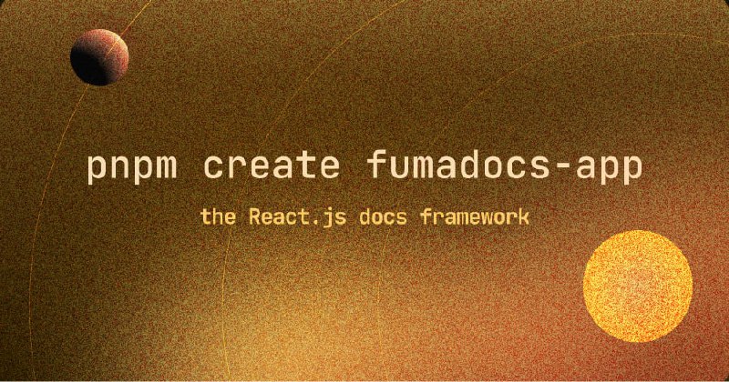 GitHub - fuma-nama/fumadocs: The beautiful & flexible React.js docs framework.
