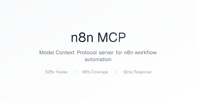 n8n MCP - Connect AI to Workflow Automation