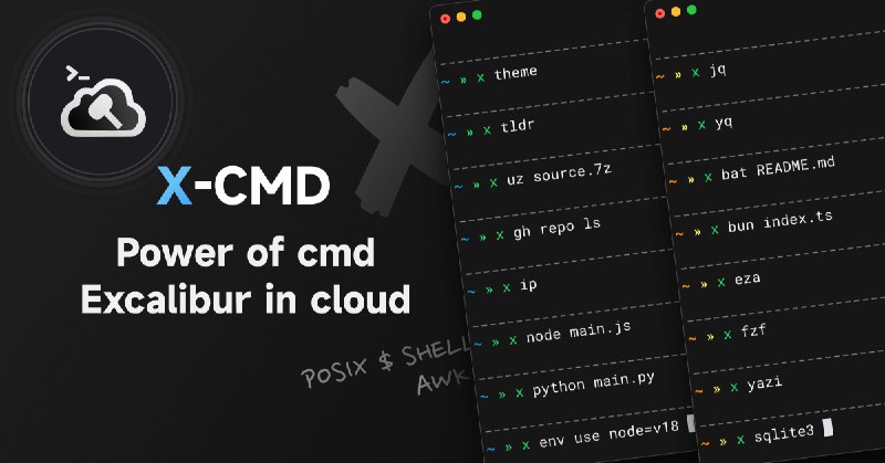 X-CMD - Best Buddy for AI Agents like Clawdbot, Claude Code. Bootstrap 1000+ command line tools in seconds.