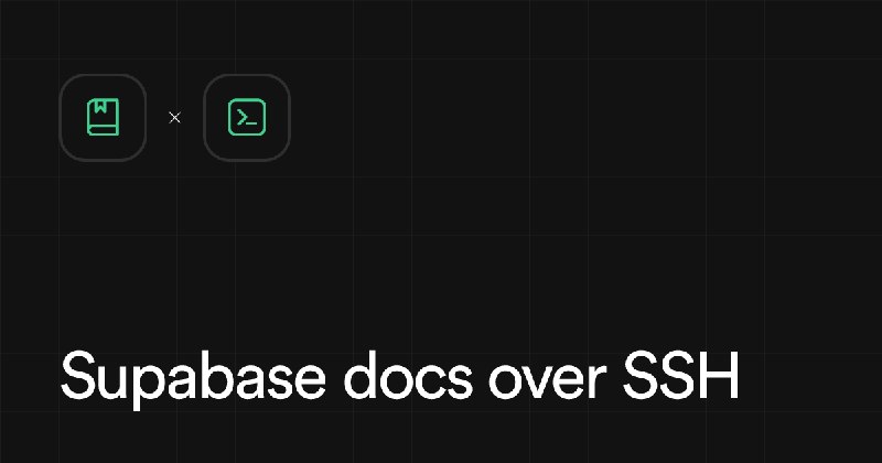 Supabase docs over SSH