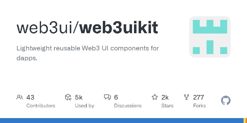 GitHub - web3ui/web3uikit: Lightweight reusable Web3 UI components for dapps.