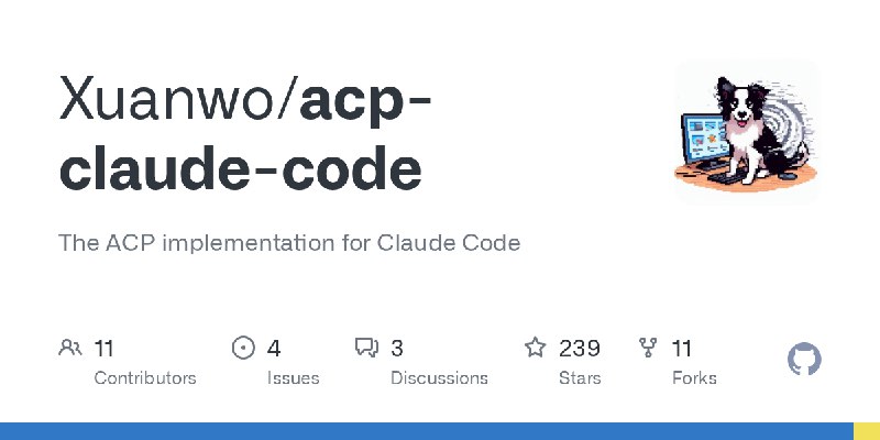 GitHub - Xuanwo/acp-claude-code: The ACP implementation for Claude Code