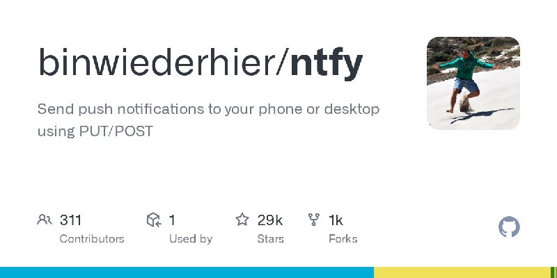 GitHub - binwiederhier/ntfy: Send push notifications to your phone or desktop using PUT/POST