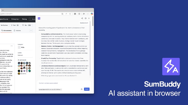 SumBuddy - FREE AI assistant in browser