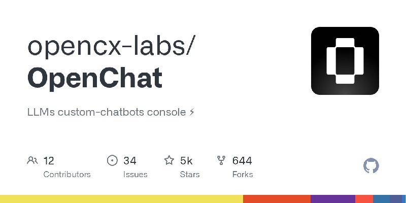 GitHub - opencx-labs/OpenChat: LLMs custom-chatbots console ⚡