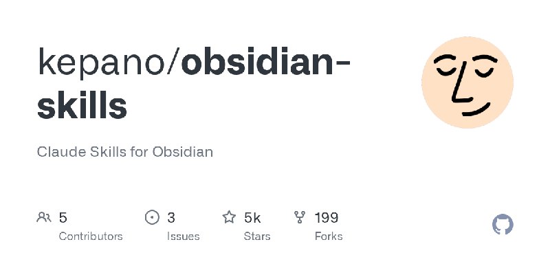 GitHub - kepano/obsidian-skills: Claude Skills for Obsidian