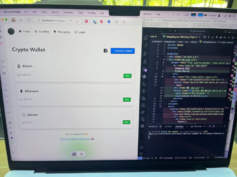 这次 Adventure X 黑客松看到的最有意思的项目了，把 OpenBuild Sponsor 赛道的奖项颁给她们了，实至名归，希望能早点上线 （图是用 Guii 做的一个简易的网站